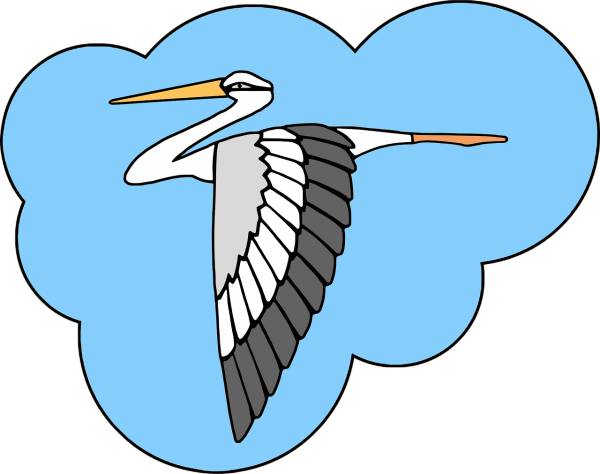bird digital drawing stork fly  svg vector cut file