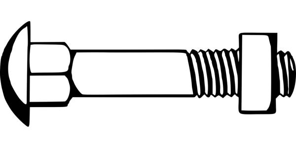 bolt carriage bolt fastener fixing  svg vector cut file