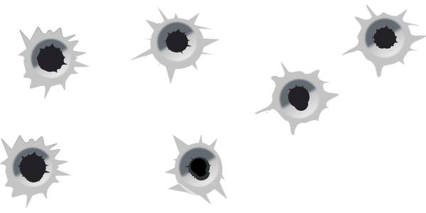 bullet holes target shooting gunshot  svg vector cut file