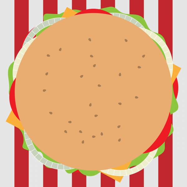 burger food lunch fastfood  svg vector cut file