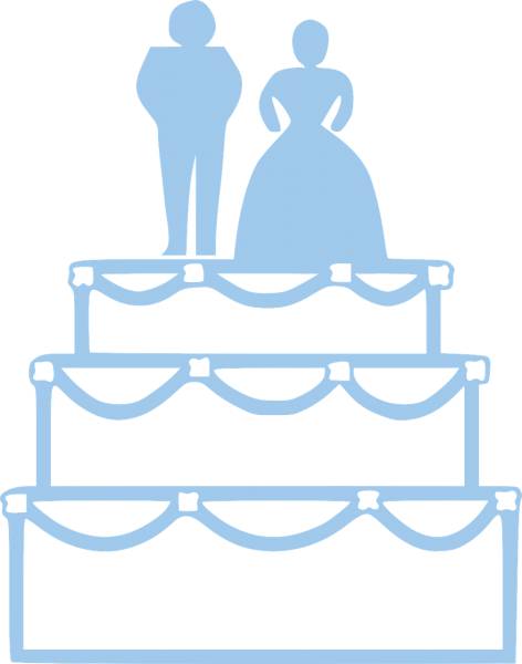 cake wedding couple sweet romantic  svg vector cut file