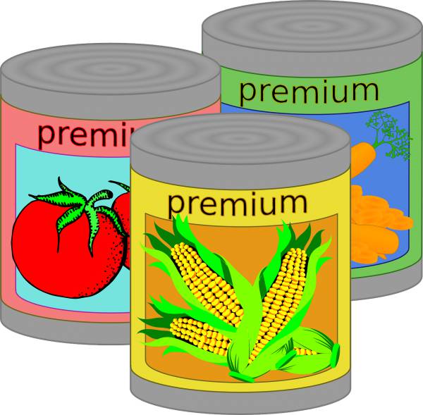 canned food tin can vegetables  svg vector cut file
