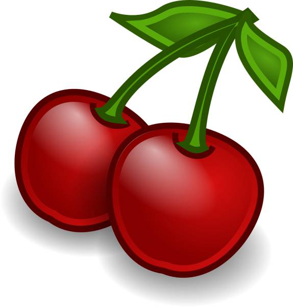 cherries fruit food fresh sweet  svg vector cut file
