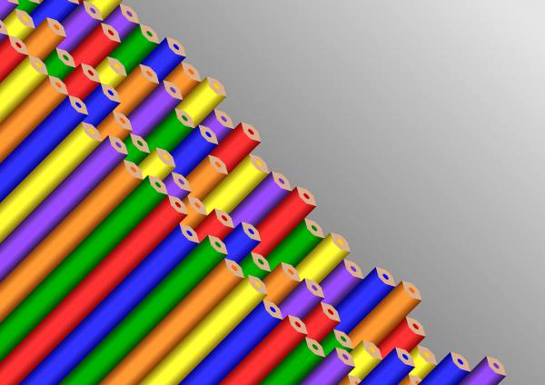 colors pencils wood pen drawing  svg vector cut file
