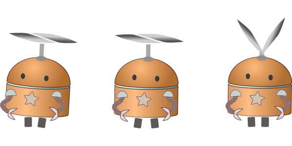 comic cute flying print robot  svg vector cut file