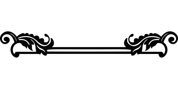 decorative ornamental divider  svg vector cut file