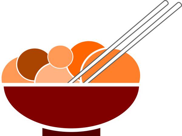 dinner illustration food chopsticks  svg vector cut file