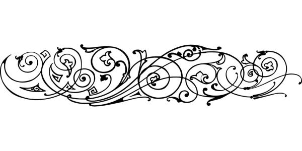 divider flourish decorative  svg vector cut file