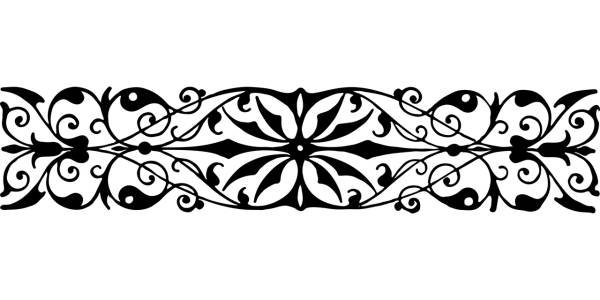 divider flourish line art separator  svg vector cut file