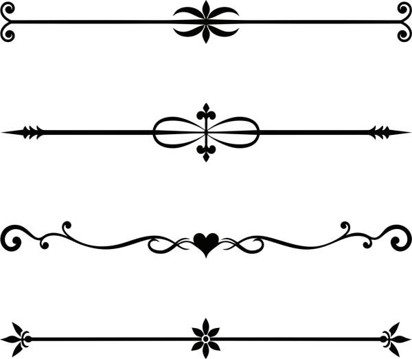 divider separator flourish design  svg vector cut file