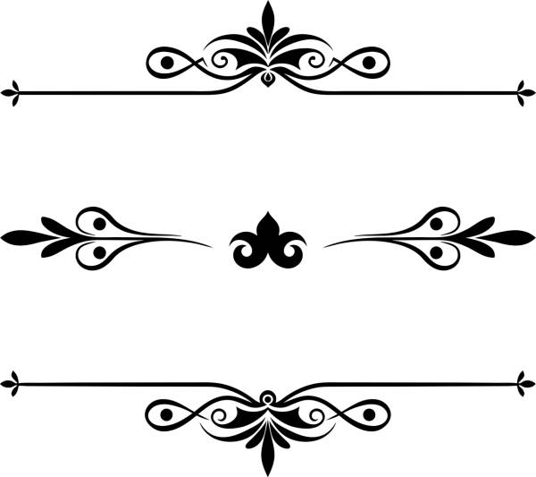 divider separator flourish design  svg vector cut file