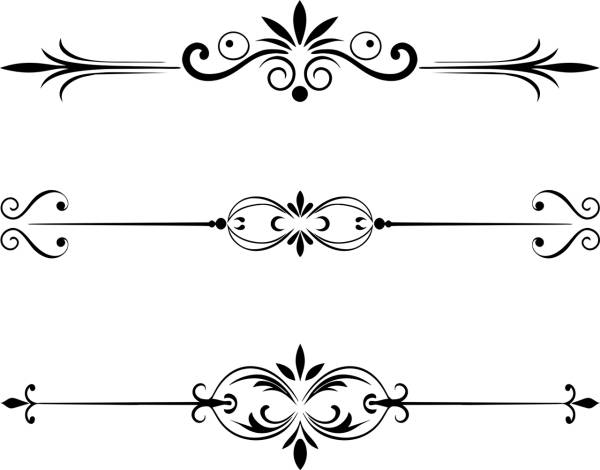 divider separator flourish design  svg vector cut file