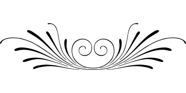 divider separator flourish line art  svg vector cut file