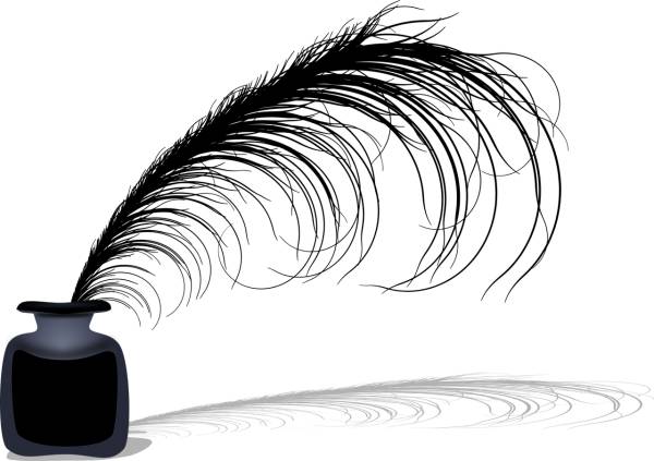 feather glass ink  svg vector cut file