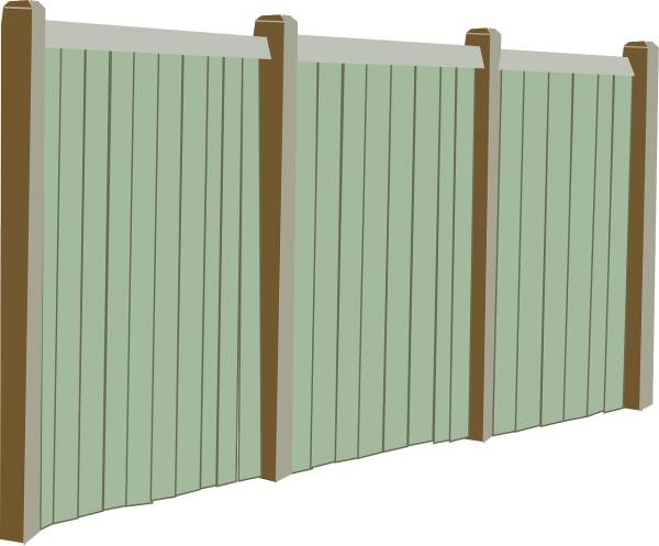 fence fencing perspective wood  svg vector cut file