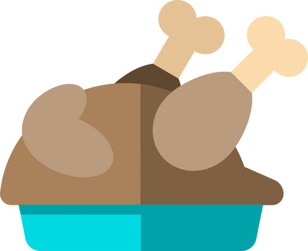 food fried turkey icon  svg vector cut file