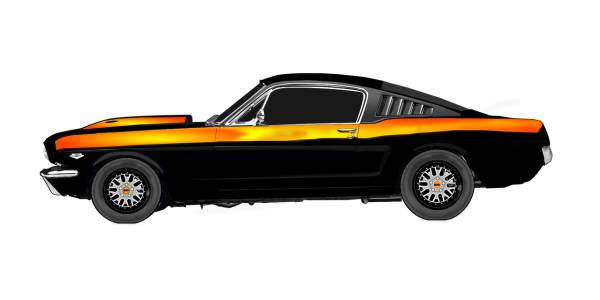 ford mustang car automotive  svg vector cut file