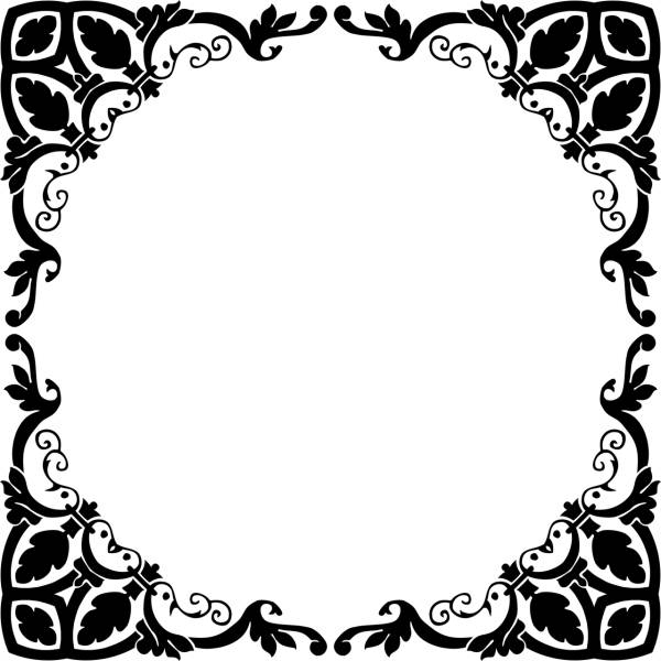 frame border decorative decoration  svg vector cut file