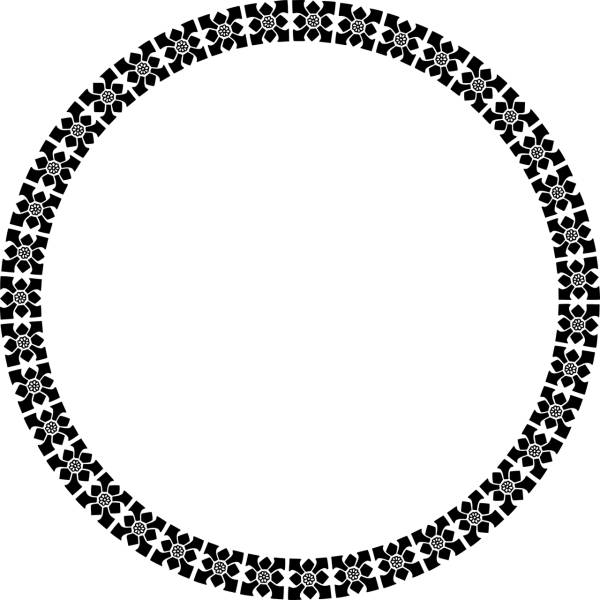 frame border flourish abstract  svg vector cut file