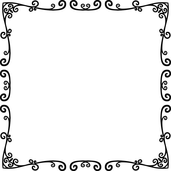 frame border line art abstract  svg vector cut file