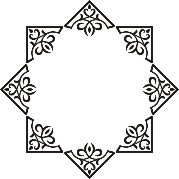 frame border line art abstract  svg vector cut file