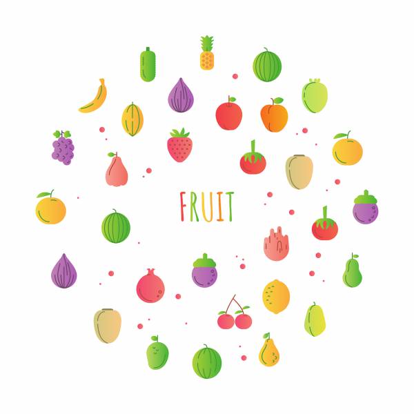 fruit food organic healthy  svg vector cut file