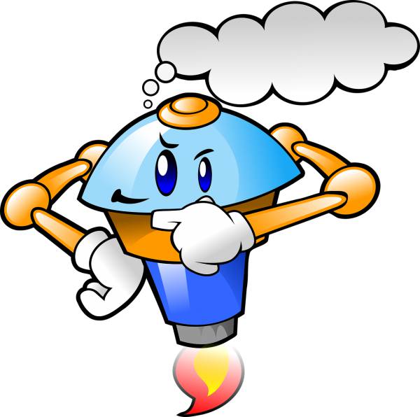 funny robot think thinking  svg vector cut file