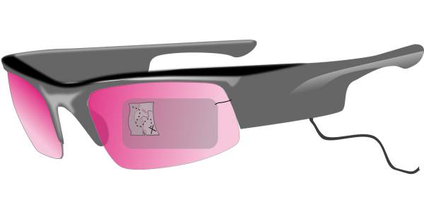 google glass video glasses wearable  svg vector cut file