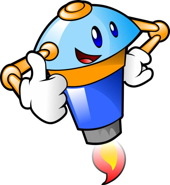 happy robot thumb up  svg vector cut file