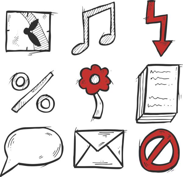 icon drawing black white red  svg vector cut file