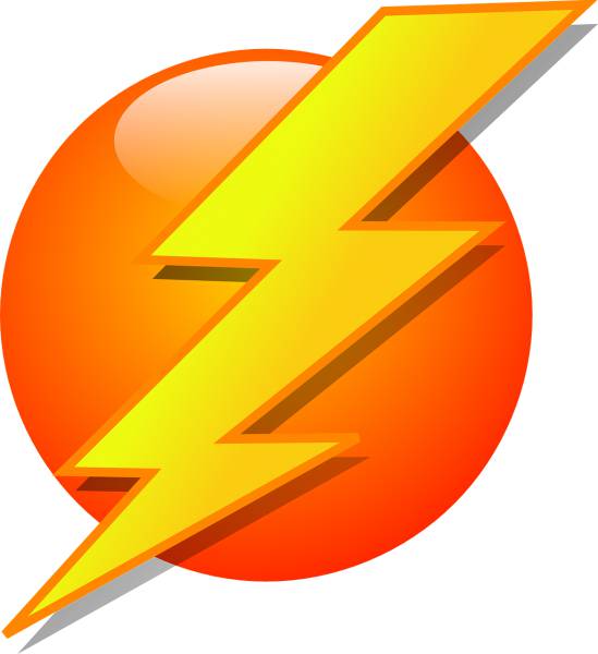 lightening weather strike thunder  svg vector cut file