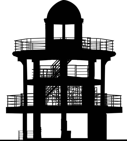 lighthouse building silhouette  svg vector cut file