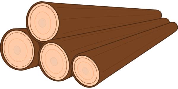 log perspective wood  svg vector cut file