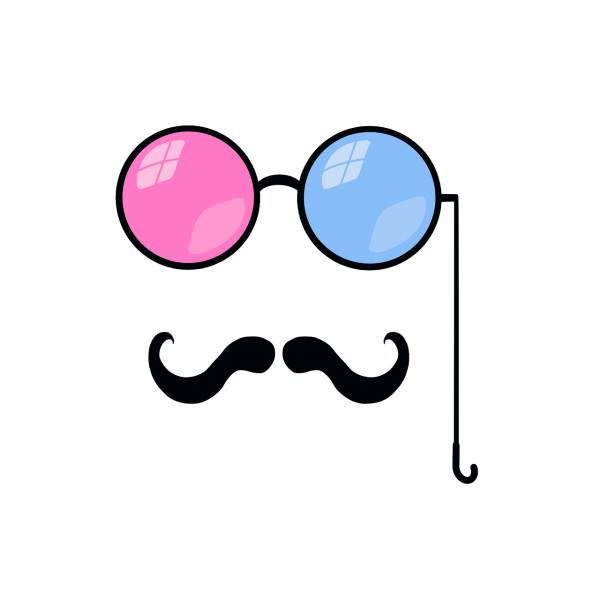mask glasses moustache comedy joke  svg vector cut file