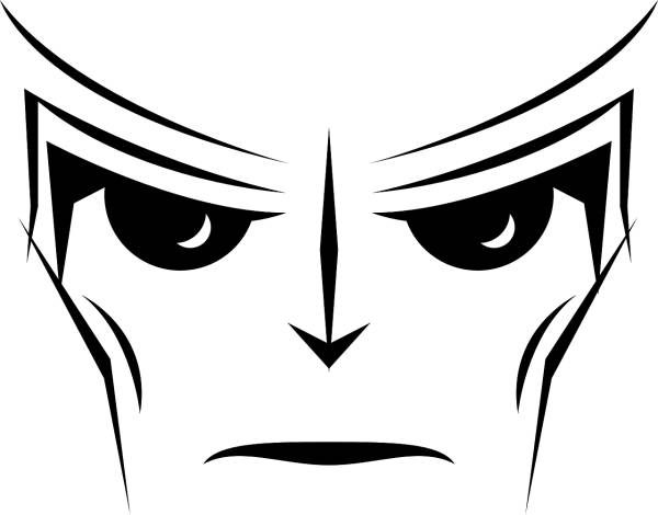 robot android alien eyes face  svg vector cut file