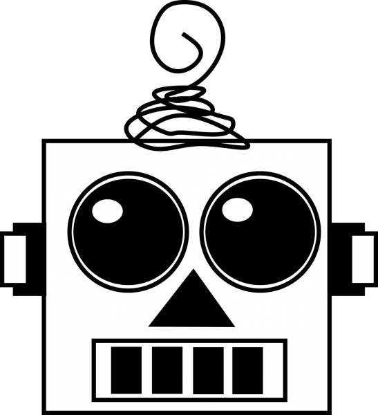 robot cute windup toy mechanical  svg vector cut file