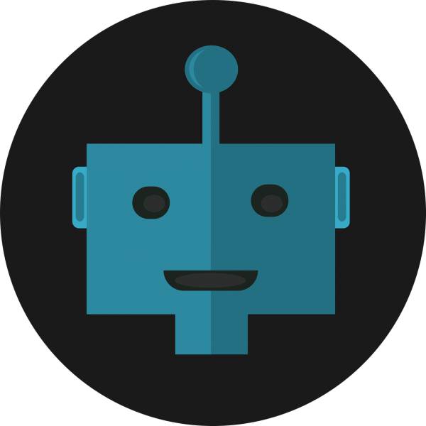 robot icon flat flat design  svg vector cut file