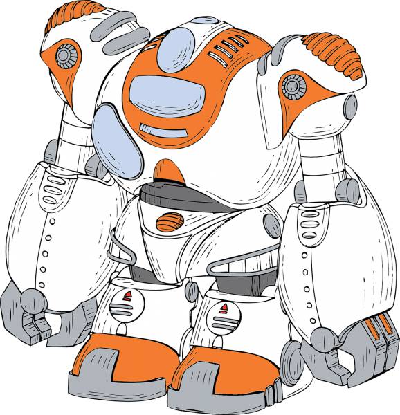 robot machine android electronics  svg vector cut file