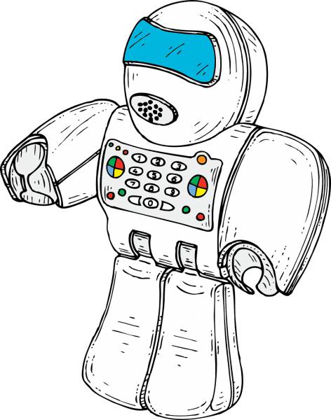 robot machine robotic technology  svg vector cut file