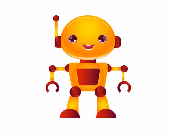 robot robotics cartoon character  svg vector cut file