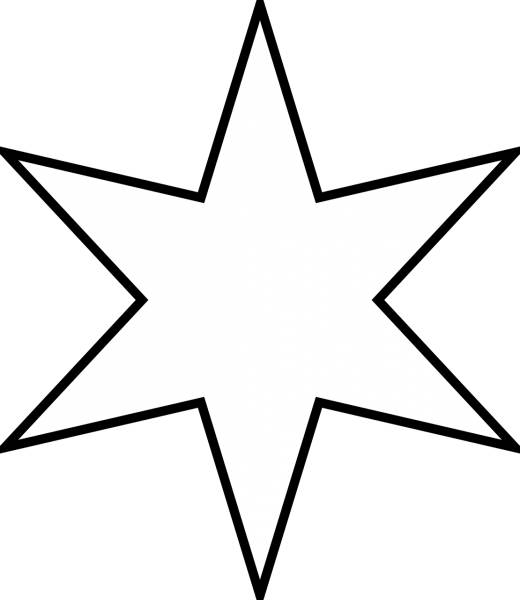 six pointed star moravian star  svg vector cut file