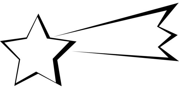 the star of bethlehem star comet  svg vector cut file