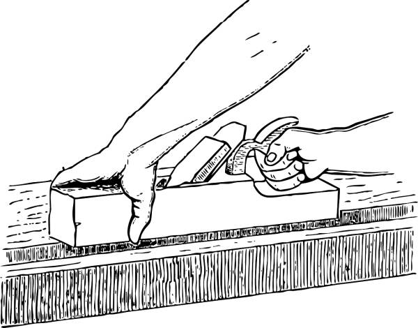 tool plane hands wood working  svg vector cut file