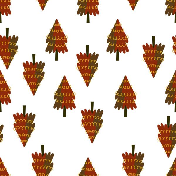 tree leaves christmas pattern  svg vector cut file