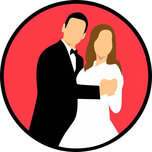 wedding married icon couple bride  svg vector cut file