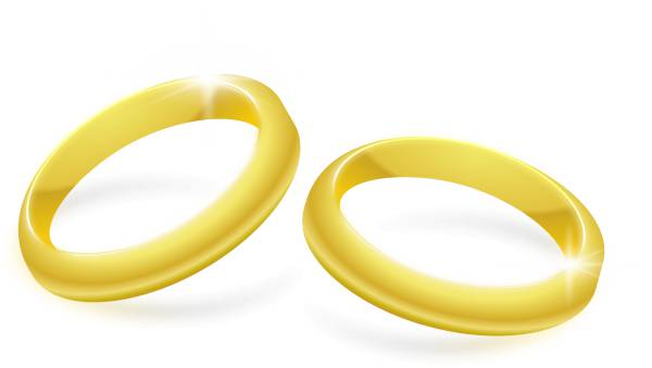 wedding rings jewellery gold pair  svg vector cut file