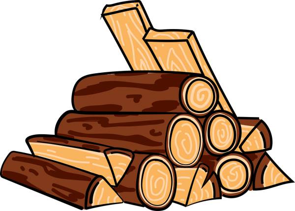 wood firewood nature  svg vector cut file