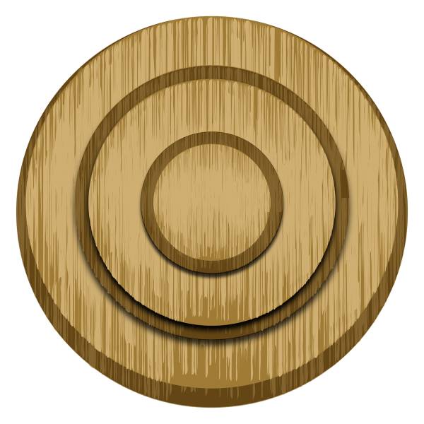 wooden circle target wood geometry  svg vector cut file