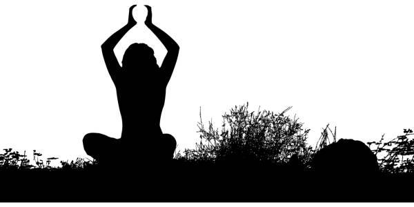 yoga exercise female fitness girl  svg vector cut file