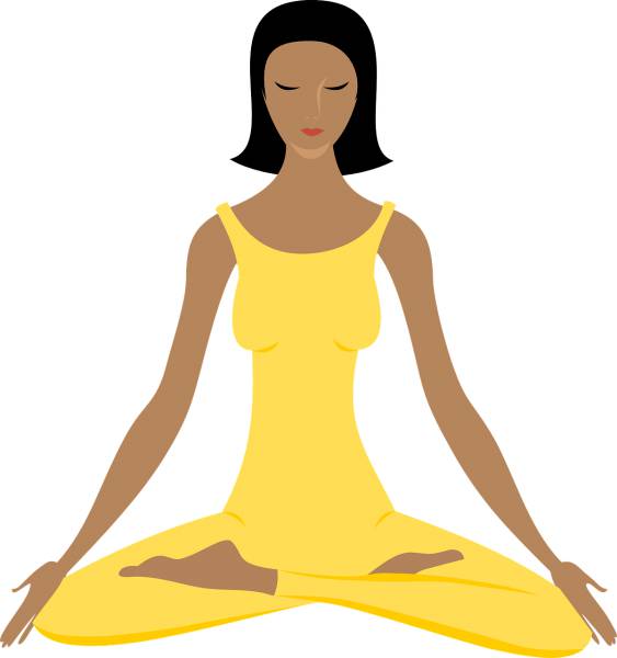 yoga female exercise fitness  svg vector cut file